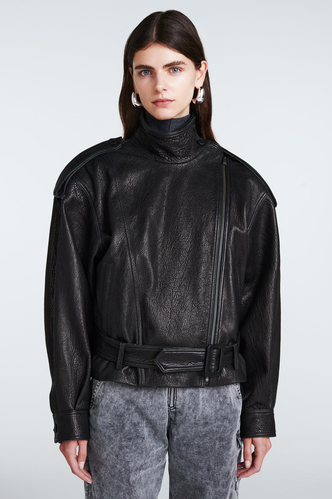 Serpa Grained Leather Jacket