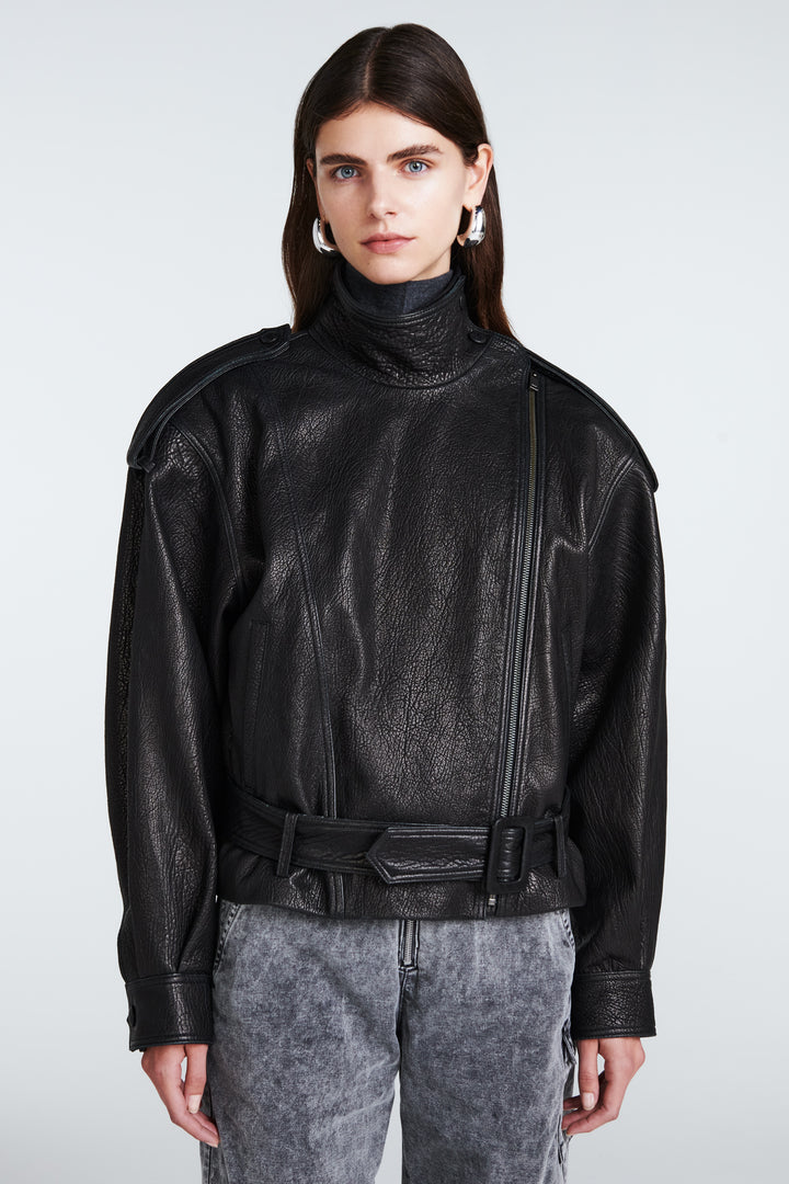 Serpa Grained Leather Jacket