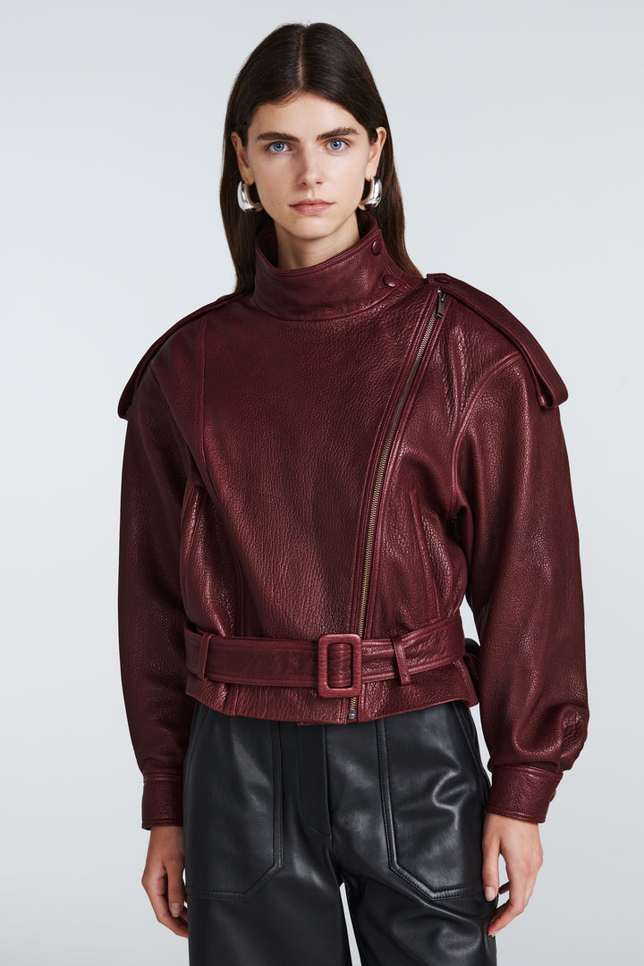 Serpa Grained Leather Jacket