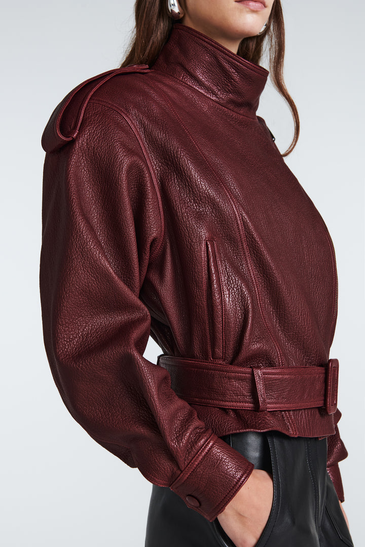 Serpa Grained Leather Jacket