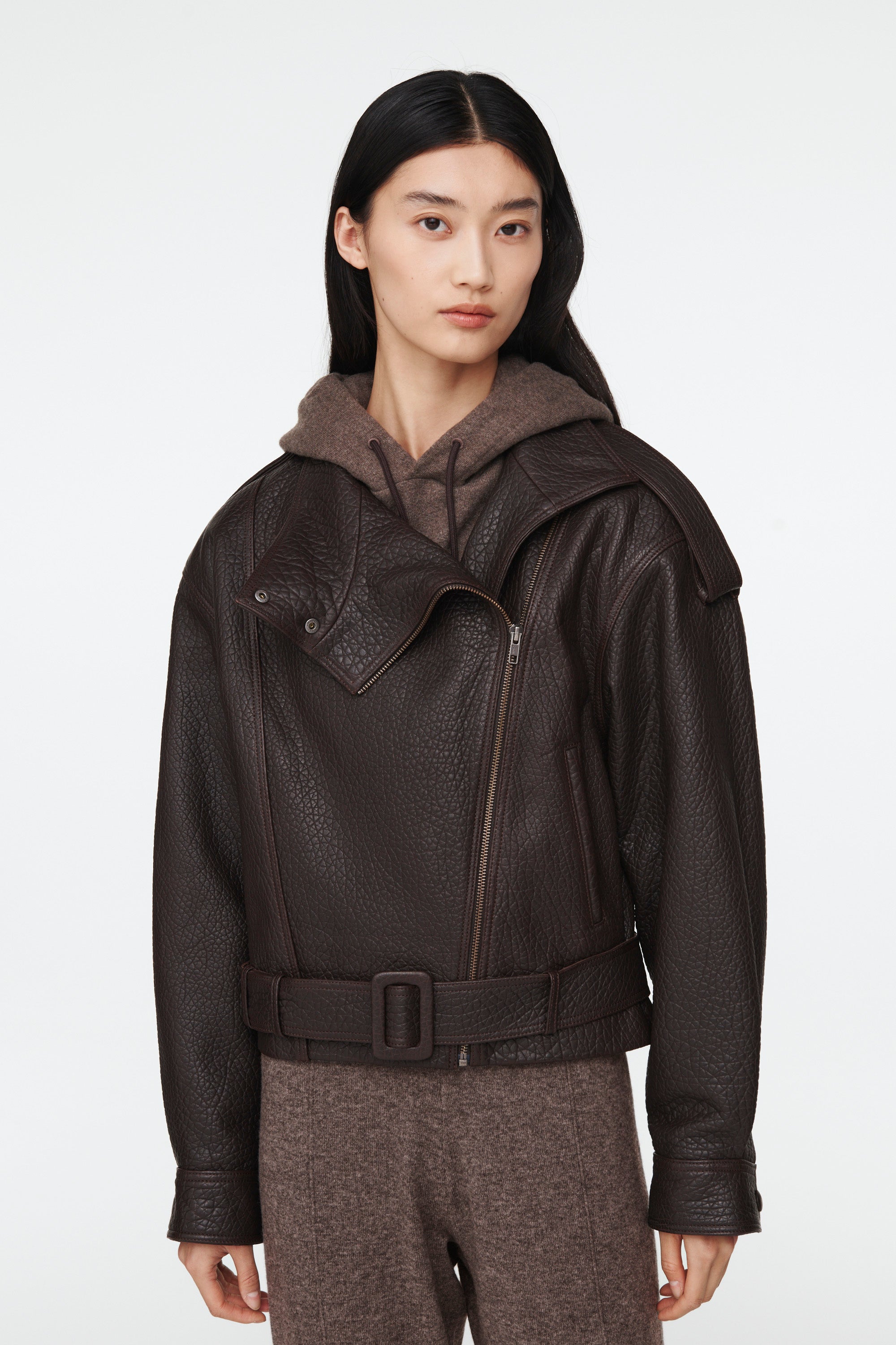 Serpa Grained Leather Jacket