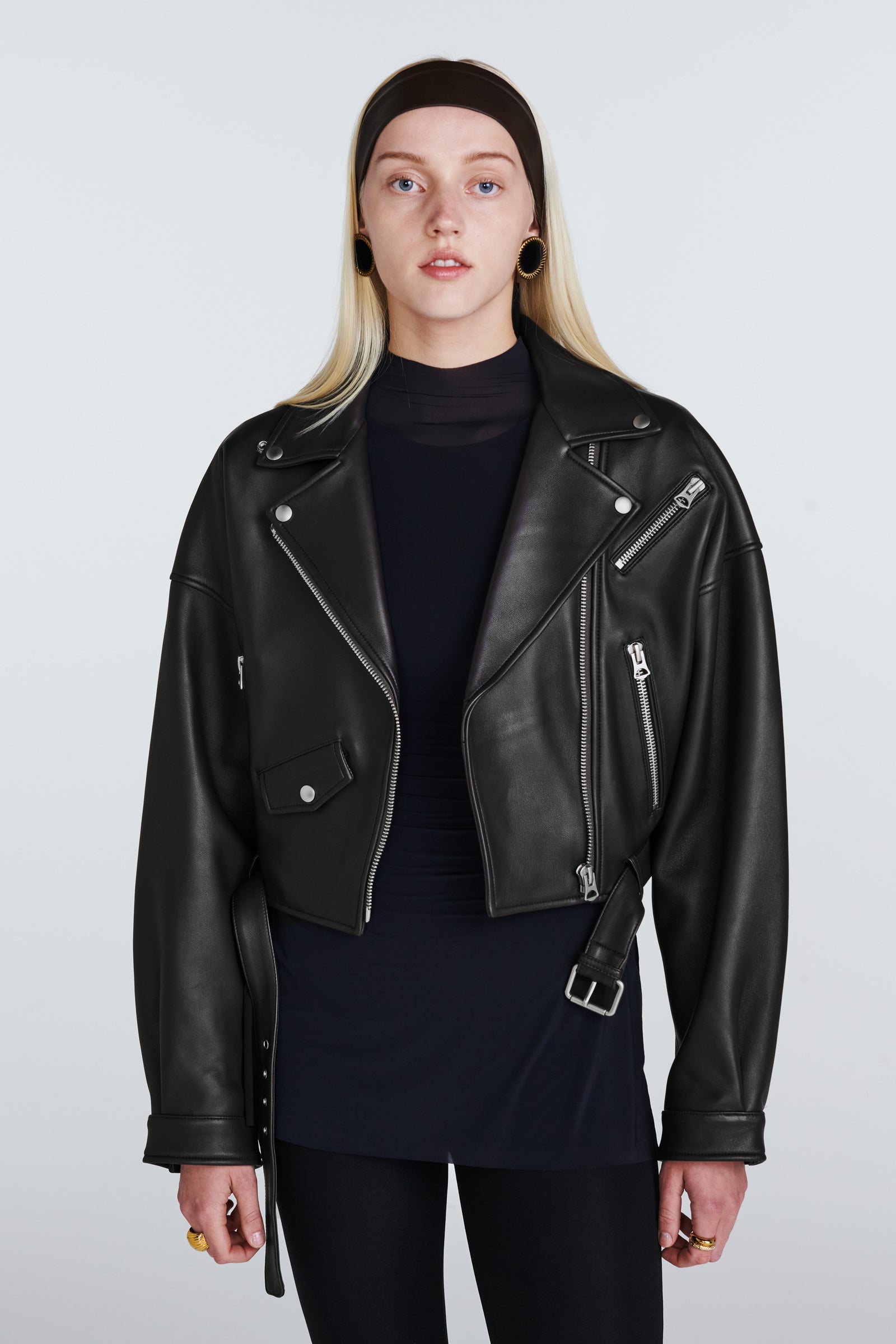 Tanya Leather Biker Jacket