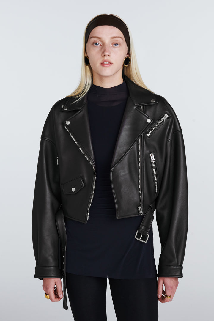 Tanya Leather Biker Jacket