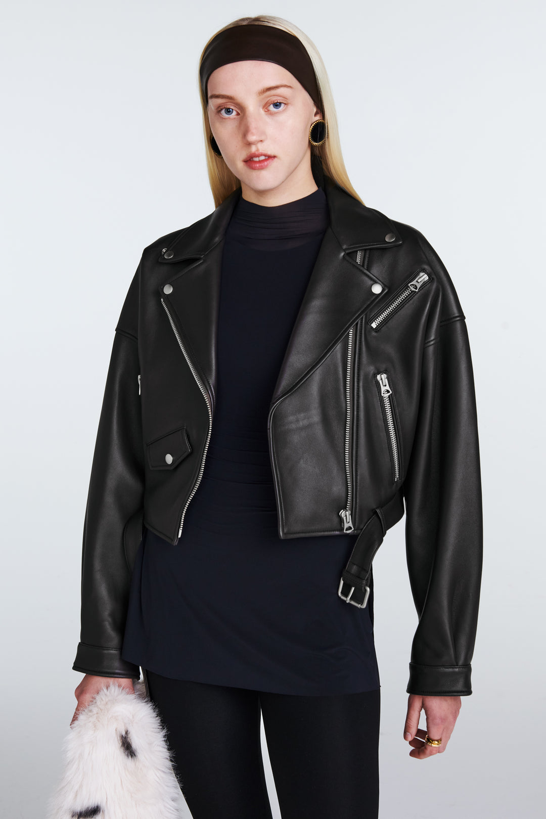 Tanya Leather Biker Jacket