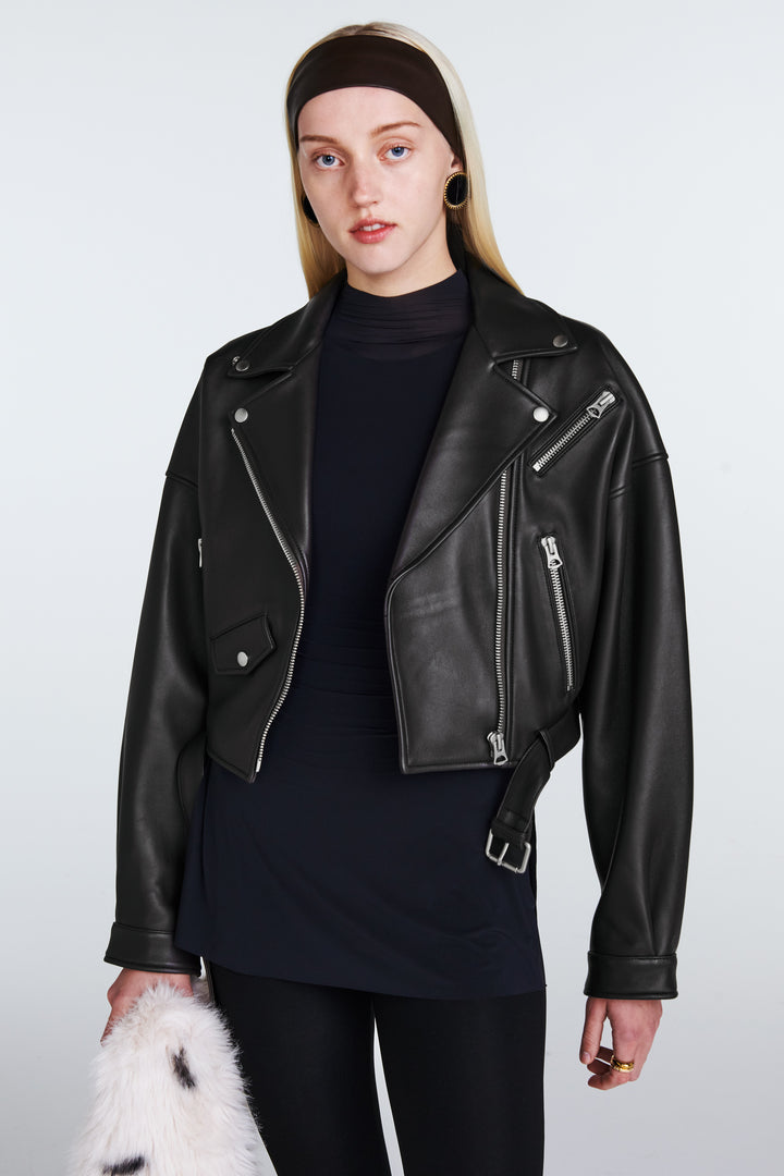 Tanya Leather Biker Jacket