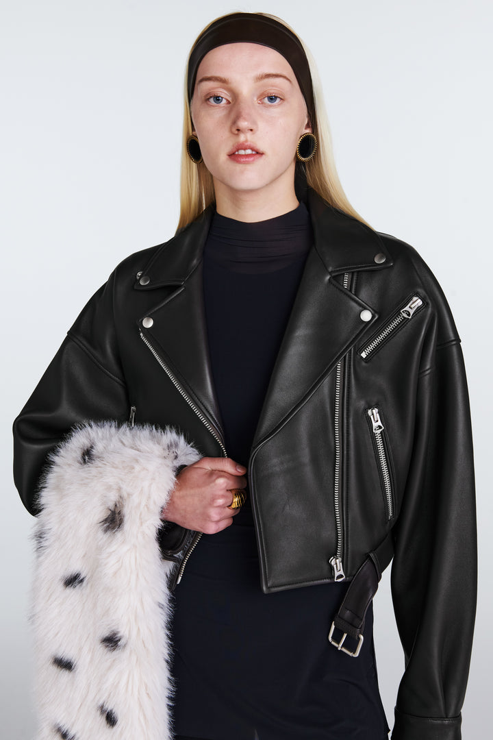 Tanya Leather Biker Jacket
