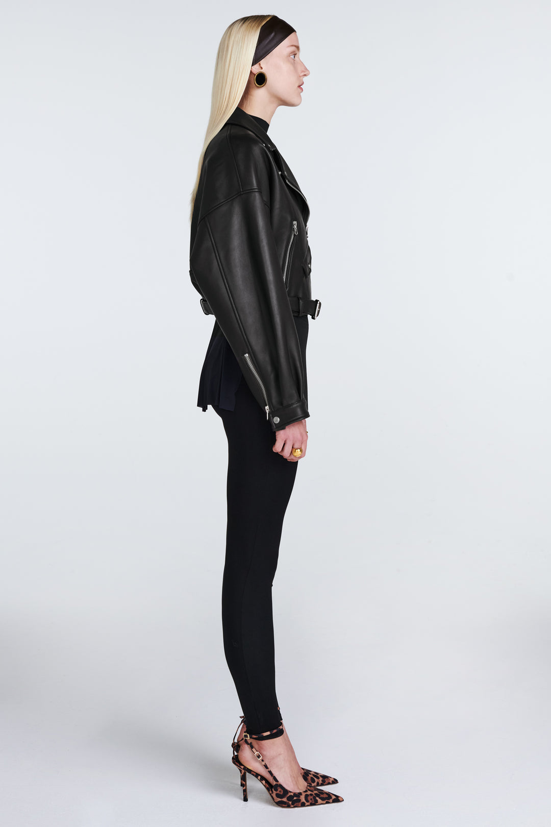 Tanya Leather Biker Jacket