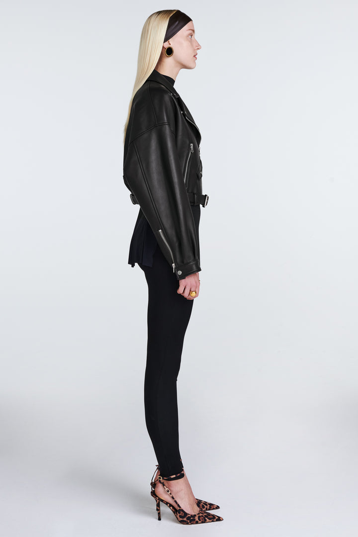 Tanya Leather Biker Jacket
