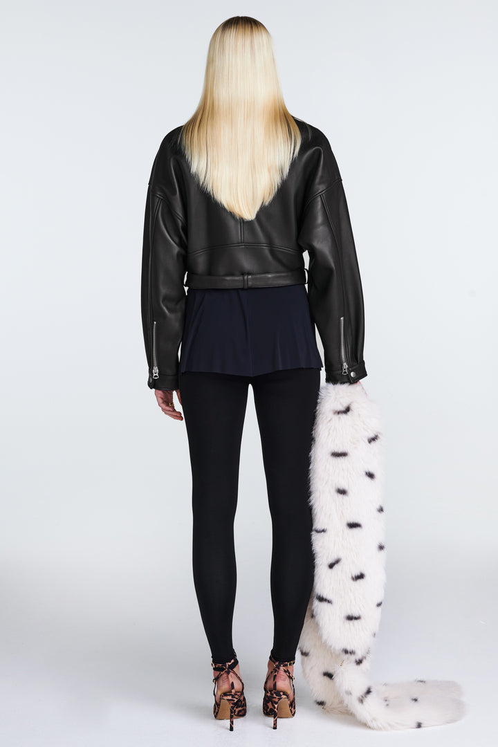 Tanya Leather Biker Jacket