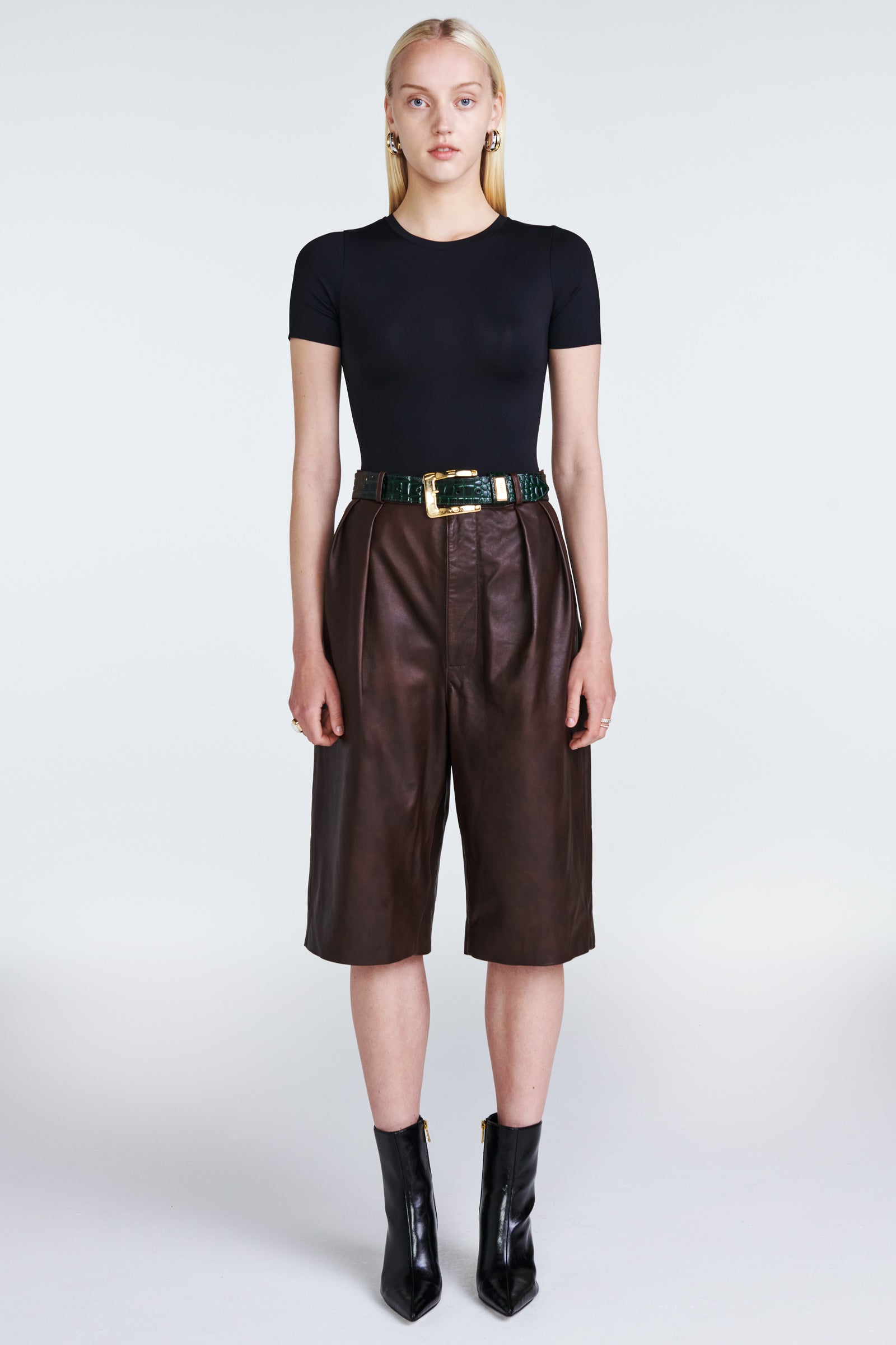 Taylor Leather Shorts