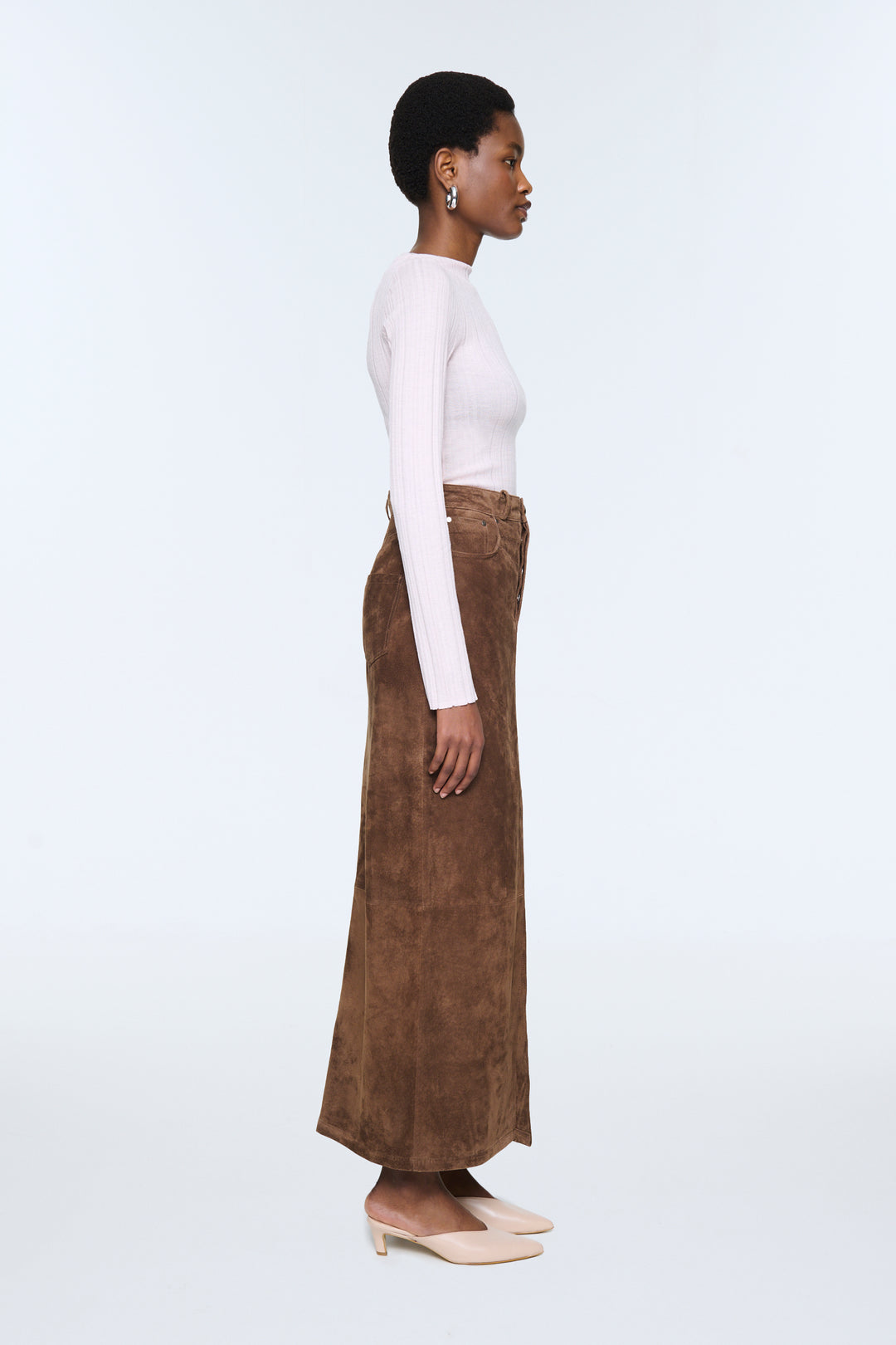 Chicago Suede Maxi Skirt