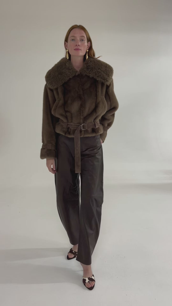 Aurora Faux Fur & Shearling Jacket