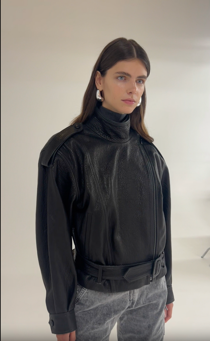 Serpa Grained Leather Jacket